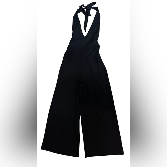 Simons black halter wide-leg jumpsuit in Size XS - Picture 4 of 6